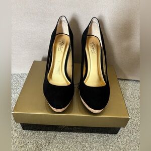 Thalia Sodi Black Wedge Heels